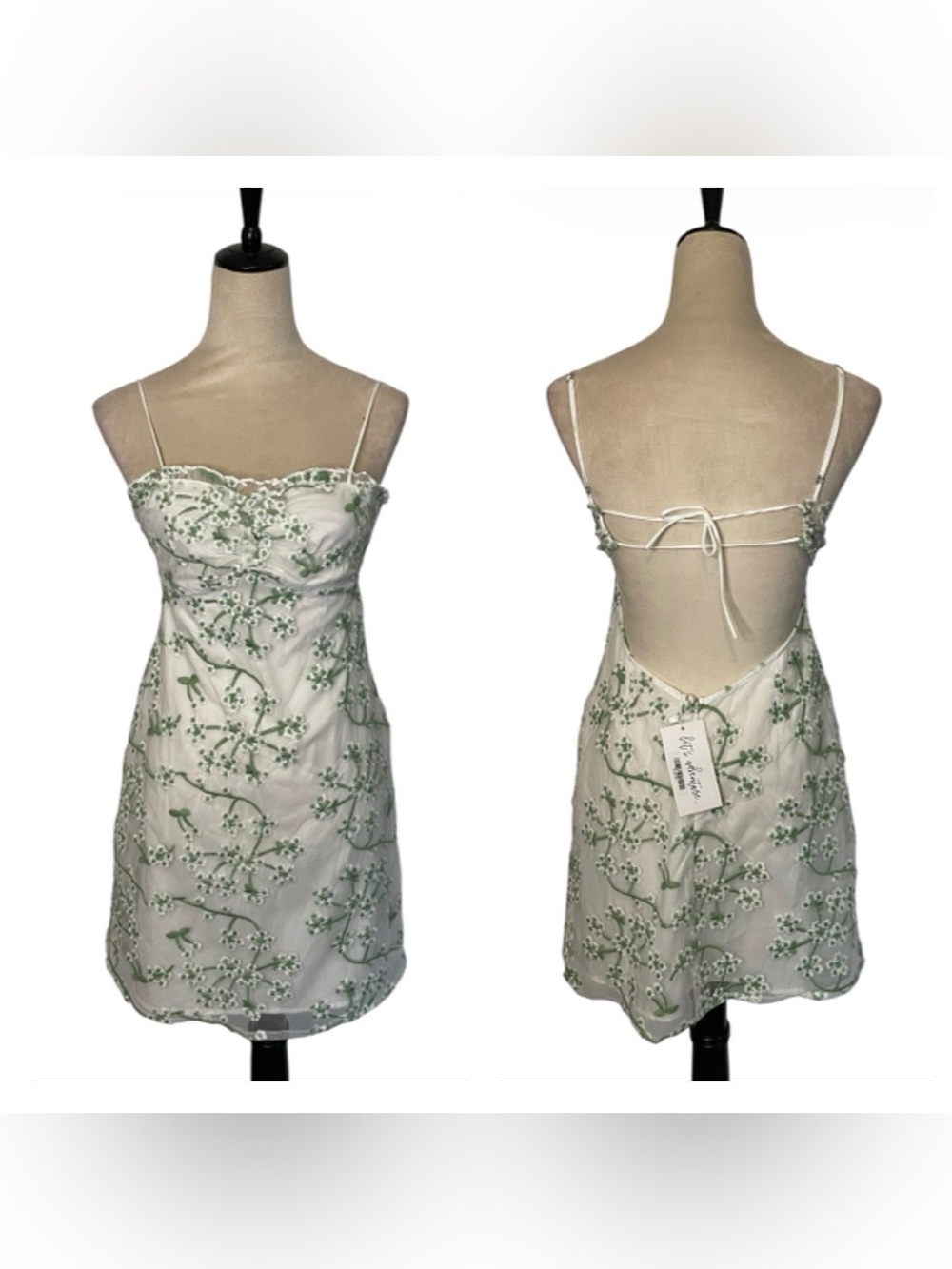 12th Tribe Croatian Coast White Floral Mini Dress